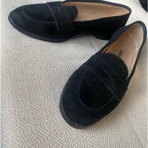 Manolo Blahnik suede loafers